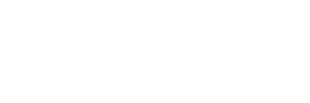 Rockshots Records White Logo on Transparent background